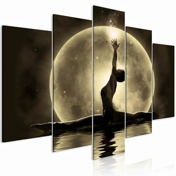 artgeist Wandbild Twine (5 Parts) Wide Golden gold/schwarz Gr. 200 x 100 günstig online kaufen