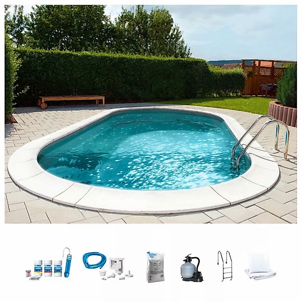 my POOL BWT Ovalpool "PREMIUM mit grauer Innenfolie", (Komplett-Set, 7 tlg. günstig online kaufen