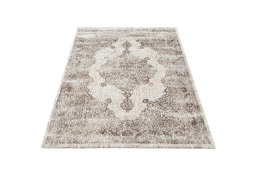 Carpetilla Designteppich Designer Wohnzimmer Teppich Richmond Vintage Nerz- günstig online kaufen