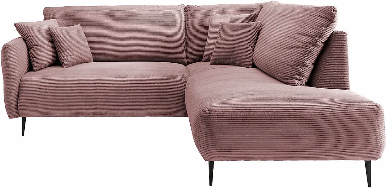 Home affaire Ecksofa "Vanilla L-Form" Armlehnenfunktion günstig online kaufen