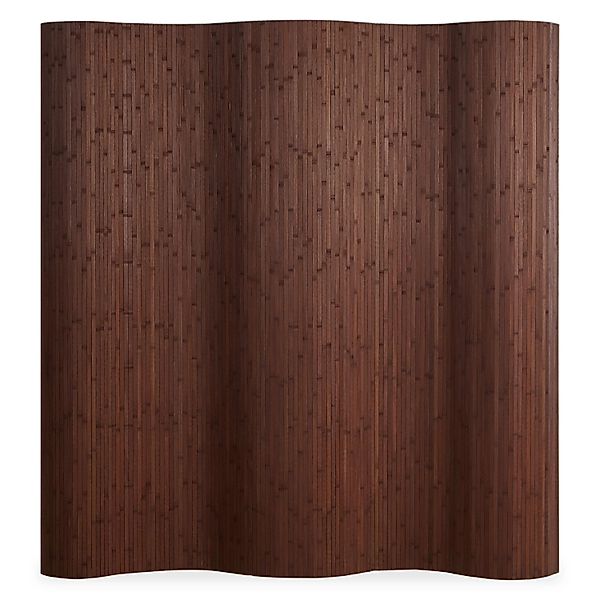 Homestyle4u Paravent Raumteiler in Dunkelbraun 250x200 cm 301 günstig online kaufen