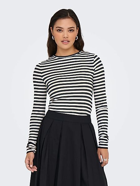 ONLY Langarmshirt "ONLMAI STRIPE L/S TOP JRS NOOS" günstig online kaufen