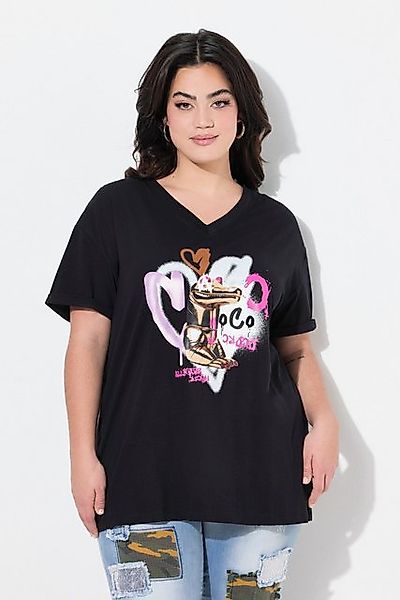 Angel of Style T-Shirt T-Shirt Boxy Fit Kroko-Druck günstig online kaufen