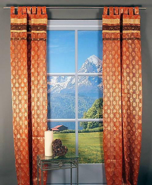 HOSSNER - ART OF HOME DECO Gardine "Arnisee" Schlaufen 1 Stk. tlg. Schlaufe günstig online kaufen
