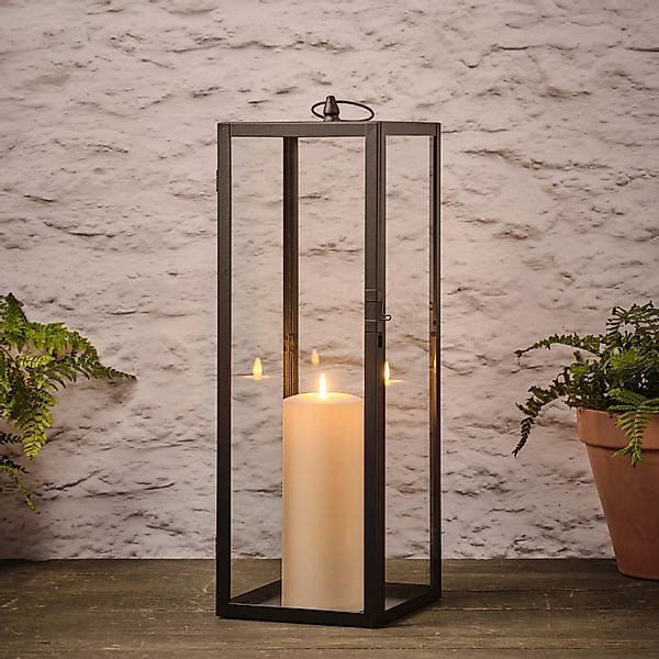 60cm Bowen Gartenlaterne mit TruGlow® Outdoor Kerze mit Fernbedienung günstig online kaufen