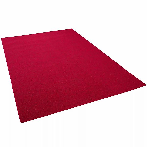 Snapstyle Feinschlingen Velour Teppich Strong Rot 80x320cm günstig online kaufen