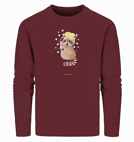 Mr. & Mrs. Panda Longpullover Waschbär Größe M - Burgundy - Geschenk, Sweat günstig online kaufen