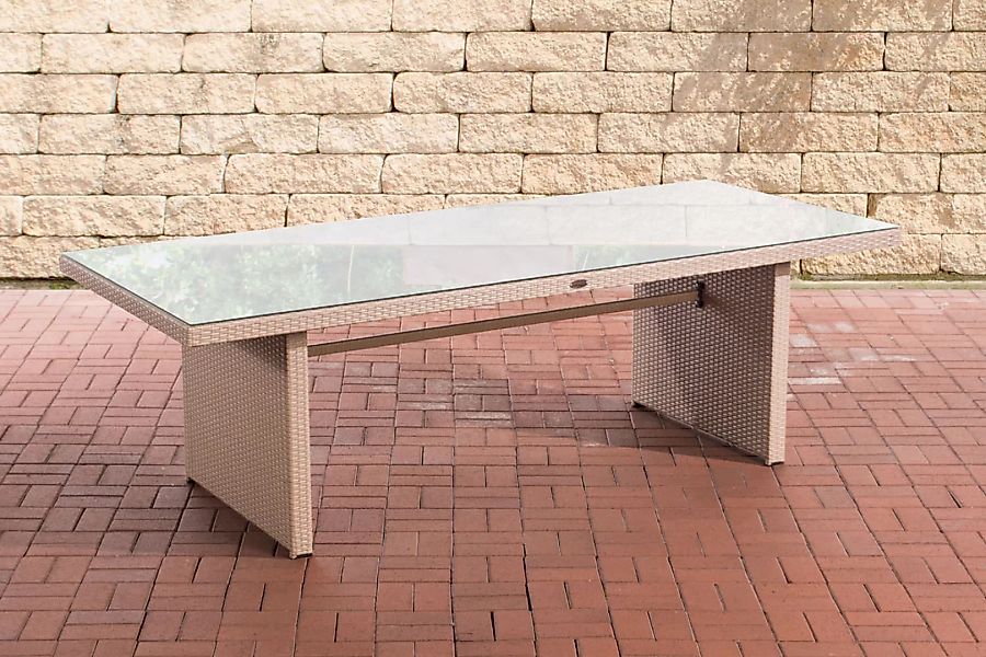 Polyrattan Tisch Avignon-sand-220 cm günstig online kaufen