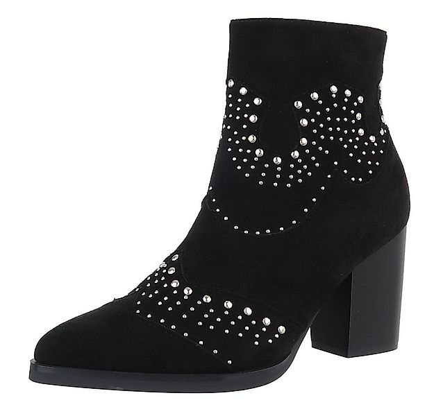 Ital-Design Damen Cowboyboots Western Westernstiefelette (88489500) Blockab günstig online kaufen