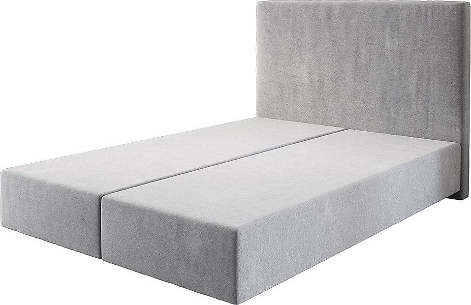 DELIFE Bettgestell Dream-Well, Mikrofaser Grau 140x200 günstig online kaufen