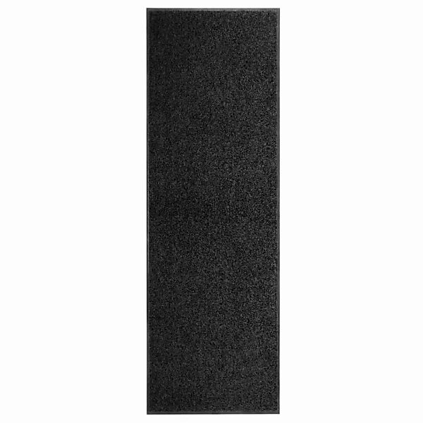 Fußmatte Waschbar Schwarz 60x180 Cm günstig online kaufen