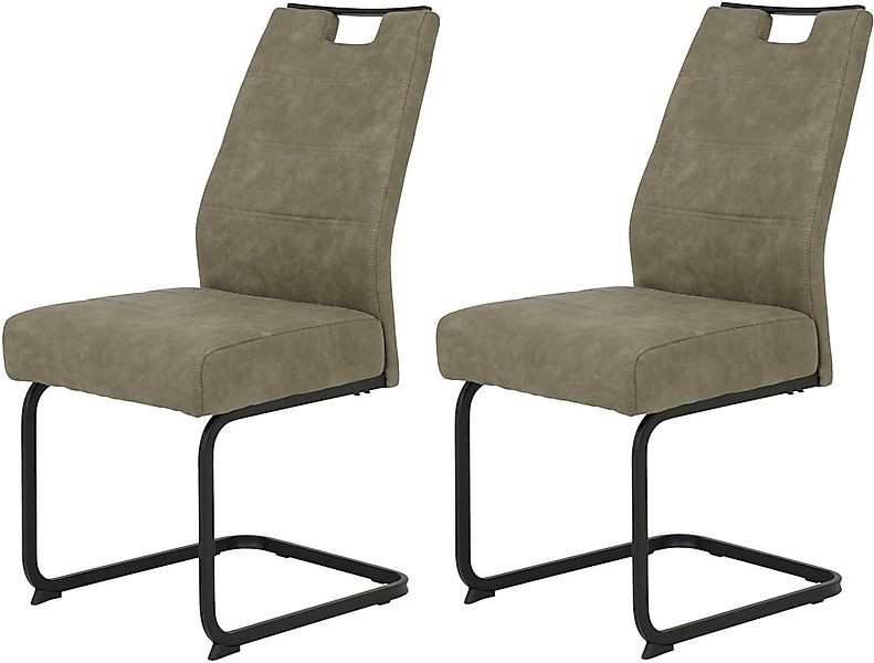 HELA Freischwinger KERTIN (Set, 2 St), XL Sitzbreite, Griff, Federkorb, 140 günstig online kaufen