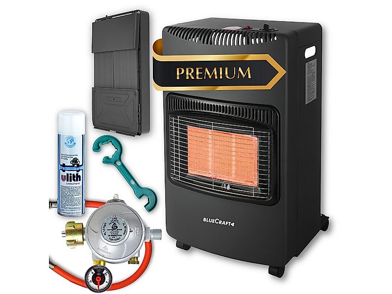 BlueCraft Heizstrahler PREMIUM Gasheizung Gasofen 4200 W Campingheizung Gas günstig online kaufen