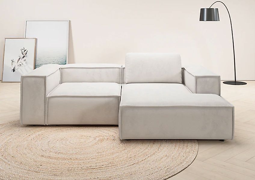 Places of Style Ecksofa »Watertown, kompakte L-Form, 246 cm breite für klei günstig online kaufen
