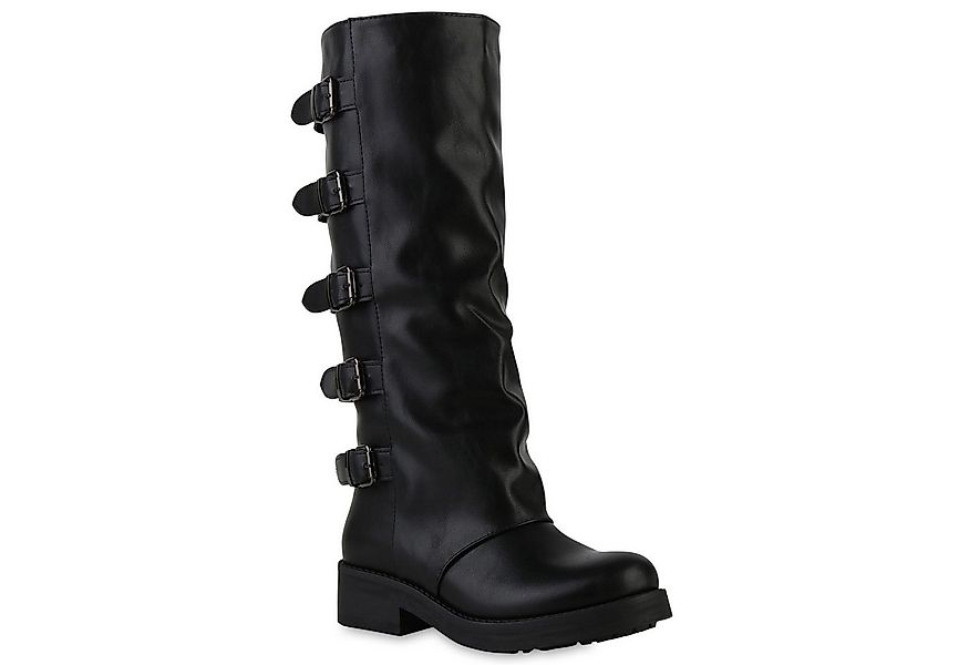 VAN HILL 841837 Stiefel Damen Leicht Gefütterte Bikerstiefel Stiefel Schnal günstig online kaufen