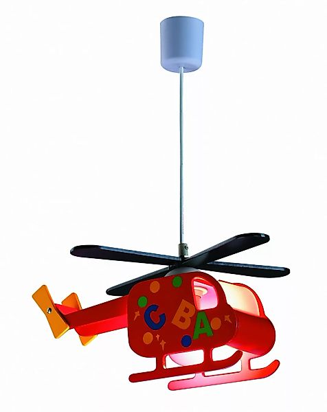 Kinderzimmerlampe Rot 36 cm Helicopter günstig online kaufen