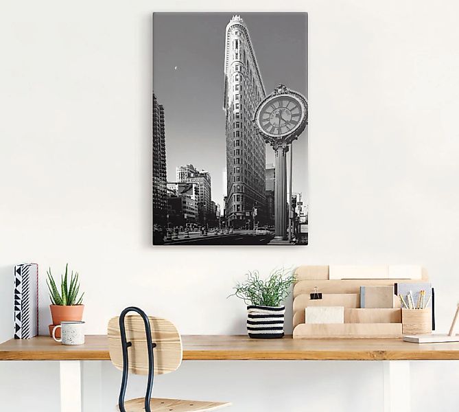 Artland Wandbild "New York Flatiron", Amerika, (1 St.), als Leinwandbild, P günstig online kaufen