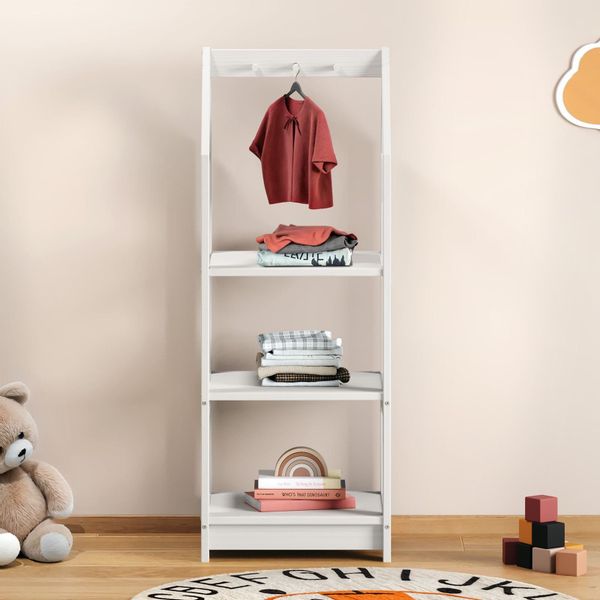 IDIMEX Kinderkleiderschrank SALLY Kinderzimmer Regal Hausform günstig online kaufen