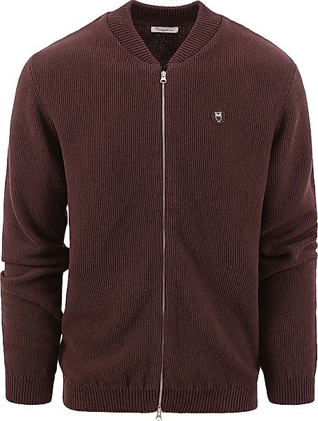 KnowledgeCotton Apparel Strickjacke Braun - Größe XL günstig online kaufen