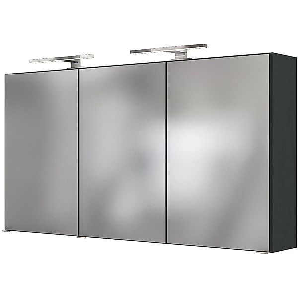 Held Möbel 3D-Spiegelschrank Bari 120 cm Graphitgrau günstig online kaufen