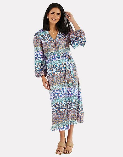 Threadbare Jerseykleid THB Pineapple Satin Midi (1-tlg) in toller Wickelopt günstig online kaufen