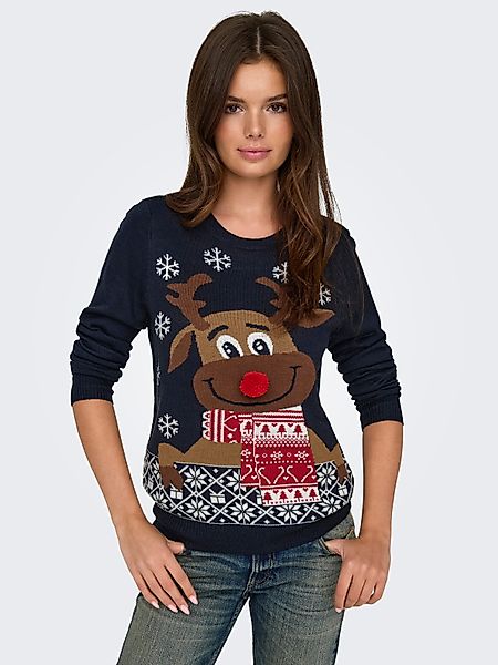 ONLY Weihnachtspullover ONLXMAS LS O-NECK MIX günstig online kaufen
