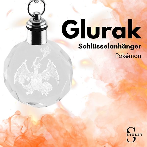 Stelby Schlüsselanhänger mit Gravur Pokemon Glurak günstig online kaufen