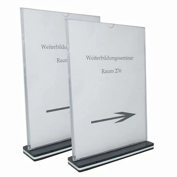 HTI-Living Tischaufsteller, 2er Set A4 Hochformat transparent Gr. 21 x 15 günstig online kaufen
