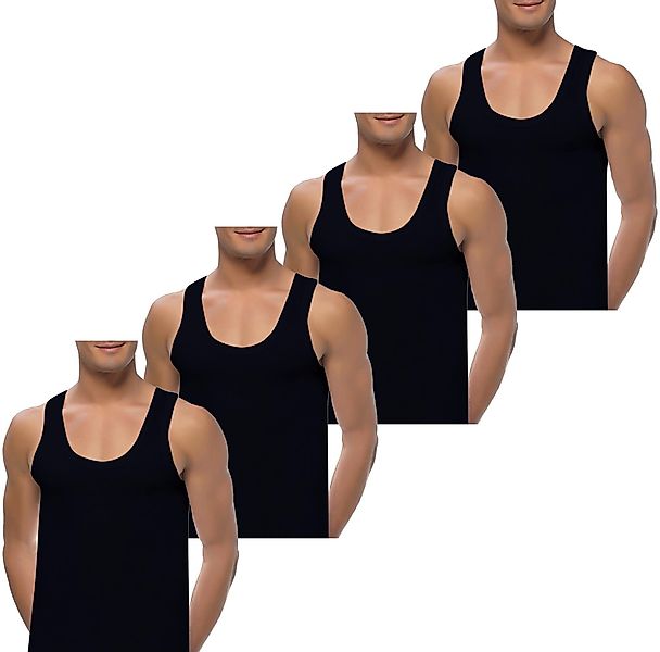 LOREZA Unterhemd 4er Set Unterhemden Feinripp günstig online kaufen