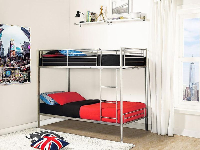 Etagenbett - 2 x 90 x 190 cm - Silberfarben - DUOTIS II günstig online kaufen