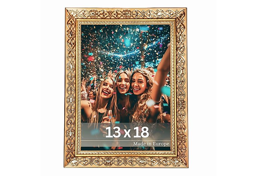 Victor (Zenith) Bilderrahmen Vermeer, Bilderrahmen Gold 13x18 cm, Bilderrah günstig online kaufen