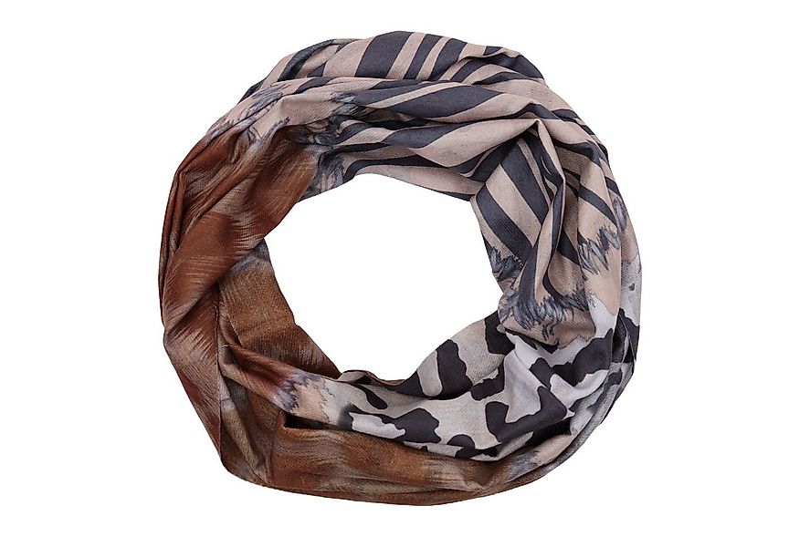 MIRROSI Loop Damen Schal mit Leo Streifen -Muster Weich aus 100% Viskose, ( günstig online kaufen