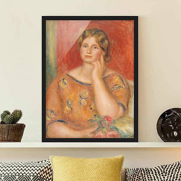 Bild mit Rahmen Kunstdruck - Hochformat Auguste Renoir - Frau Osthaus günstig online kaufen