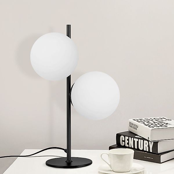 Nettlife Tischleuchte Schwarz Glas Modern E27 günstig online kaufen