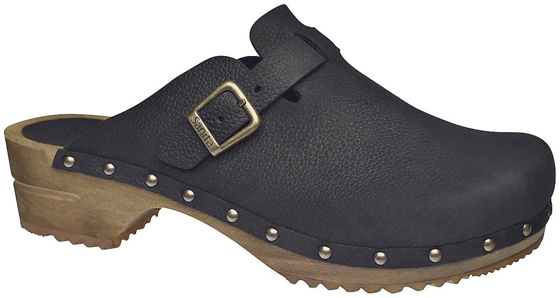 Sanita Sanita Wood Hartwig Black Clog günstig online kaufen