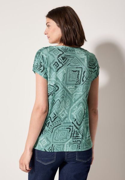 Cecil Print-Shirt mit Tunnelzug am Saum günstig online kaufen