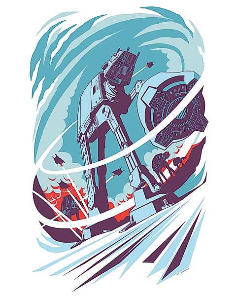 Komar Bild "Star Wars Classic Vector Hoth", Star Wars, (1 St.), Wandbild zu günstig online kaufen