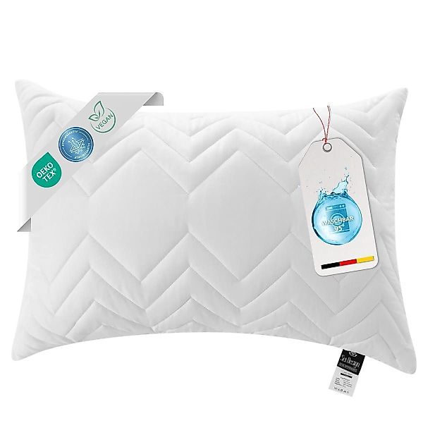 SEI Design Kopfkissen Nordic, Füllung: Polyester, Bezug: Mikrofaser gestepp günstig online kaufen