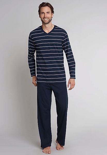 Schiesser Pyjama "selected premium inspiration", 2 Stk. mit V-Ausschnitt günstig online kaufen