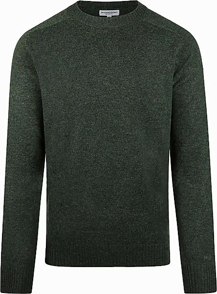 McGregor Pullover Lammwolle Melange Dunkelgrün - Größe 3XL günstig online kaufen