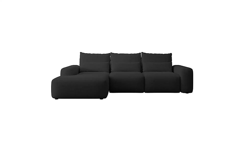 Ecksofa mit Schlaffunktion Carnos ¦ schwarz ¦ Maße (cm): B: 264 H: 82 Polst günstig online kaufen