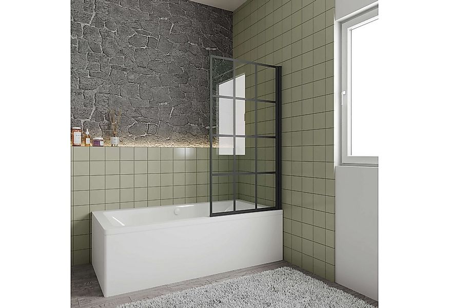 AICA Badewannenaufsatz 80*140cm Duschwand Duschabtrennung Badewannenaufsatz günstig online kaufen