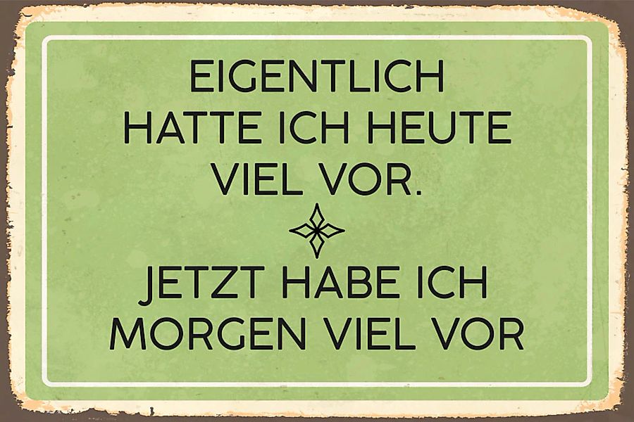 queence Metallbild "Viel vor" Sprüche 1 Stk. tlg. günstig online kaufen