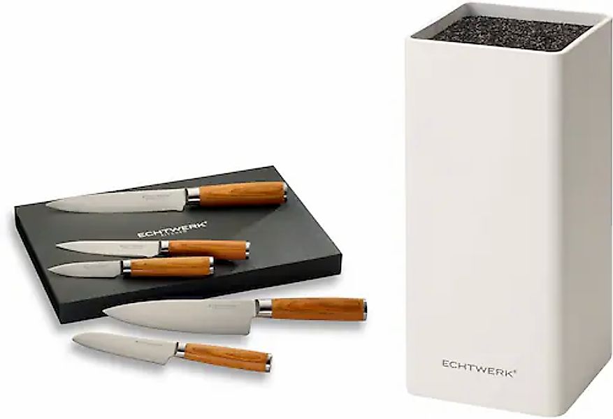 ECHTWERK Messerblock »Damaszener« 6 Stk. Koch-, Santoku-, Fleisch-, Univers günstig online kaufen