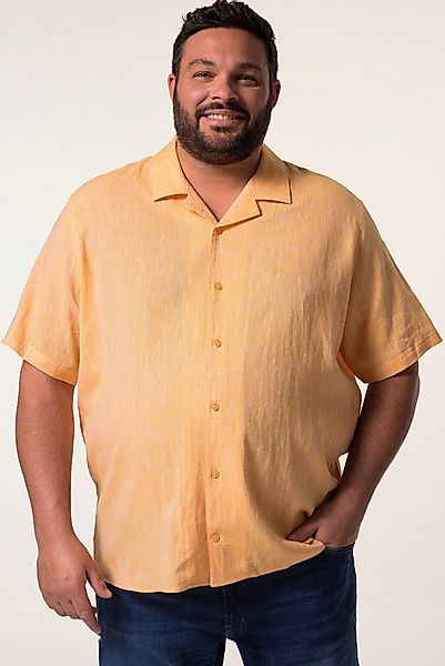 Men Plus Kurzarmhemd Leinenmix-Hemd Halbarm Cubakragen Cuba Fit günstig online kaufen