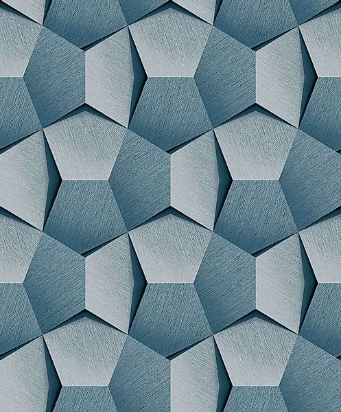 Grandeco Tapete Vliestapete 3D-Effekt Metall Optik günstig online kaufen