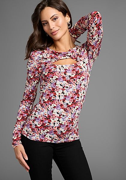 Laura Scott Langarmshirt mit Twisteffekt im günstig online kaufen