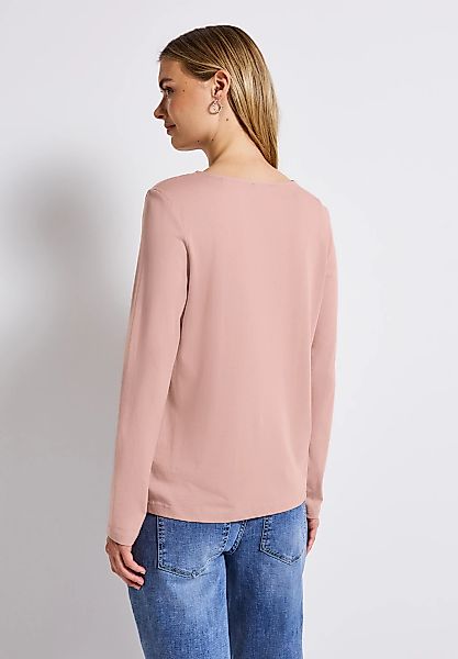 STREET ONE Langarmshirt im soften Baumwoll-Mix günstig online kaufen