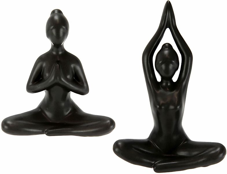 I.GE.A. Dekofigur Yoga-Frau, 2er Set, Yogafigur, günstig online kaufen