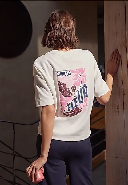 CECIL Kurzarm Sweatshirt mit Backprint günstig online kaufen